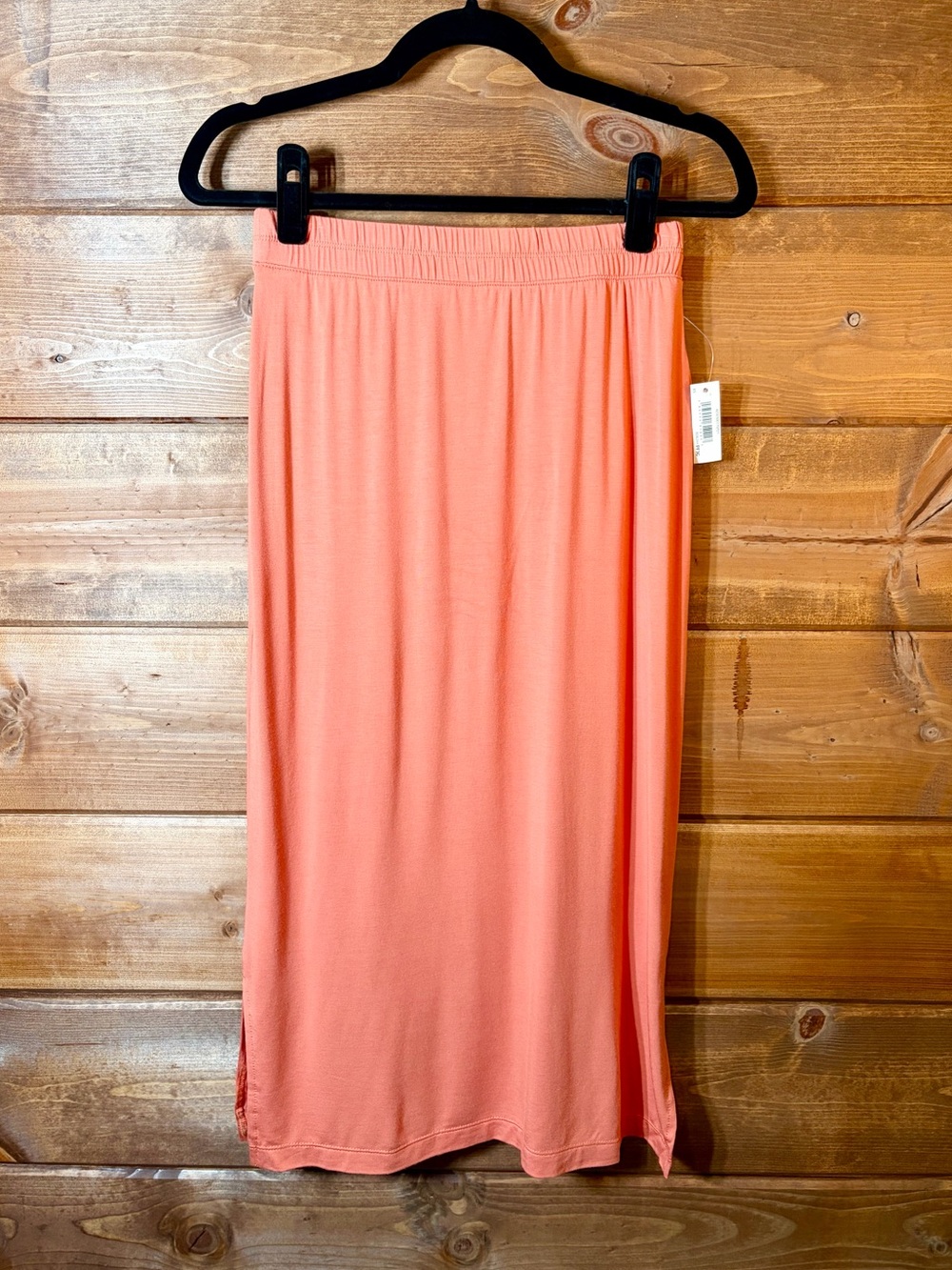 Amazon Essentials Coral Elastic-Waist Midi T-Shirt Skirt Size XS or Fits Small 💕
